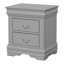 Ensemble de chambre à coucher 3 pièces Emelinda (1 commode et 2 tables de chevet)