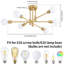Sevin 6 - Light 25.2'' Sputnik Cylinder Flush Mount-1644115214