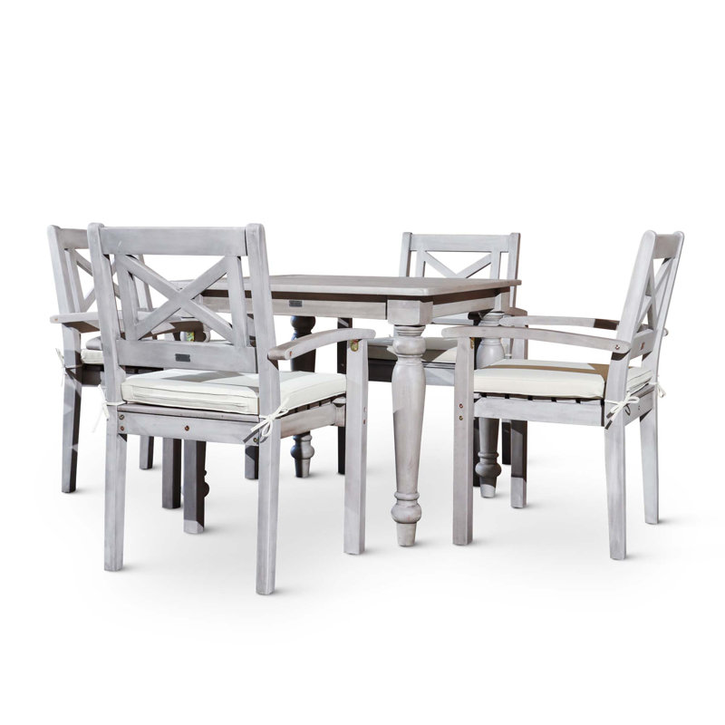 Ensemble repas carré 5 pièces