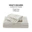 Housse de couette 3 pièces pour grand lit en gris, matériau en rayonne de coton et lin, sensation douce et respirante, confort toutes saisons, mélange de cravates naturelles, touche confortable, motif à rayures classique, utilisation à l'année-118928758