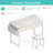 Makeup Vanity Desk With Chair & Power Outlet, Makeup Table Vanity Set With Drawers-835300568