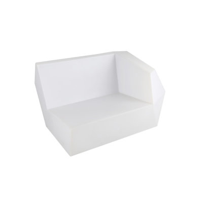 Modern LED Light  Matte White Chair