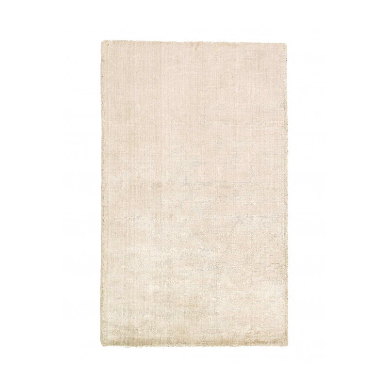 Charmika Hand Loomed Silk Area Rug in Beige
