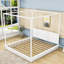 Lit plateforme à baldaquin en bois avec tête de lit Sarahjo-375390903