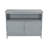 44'' Rectangular HDPE Outdoor Buffet & Console Table,With Storage And Shelves-822147774