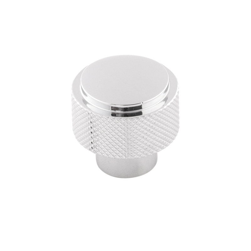 Verge Cylindrical Knob, Chrome
