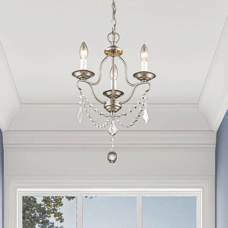 Abdel-Rahman 3 - Light Dimmable Chandelier, Brushed Nickel