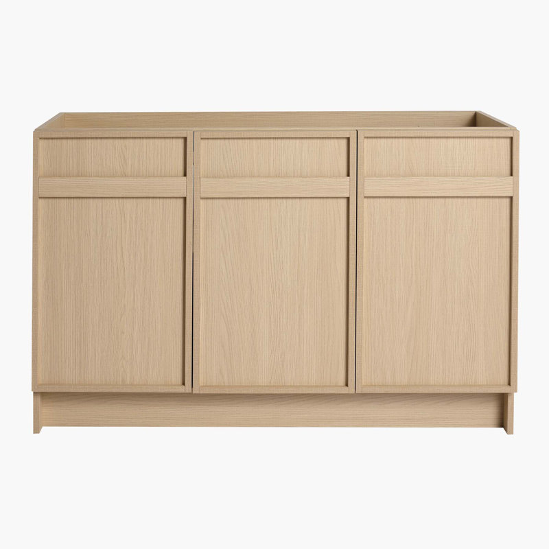 48" Freestanding Bathroom Vanity & 3 Soft-Close Cabinet Doors(Only Vanity, Without sink)