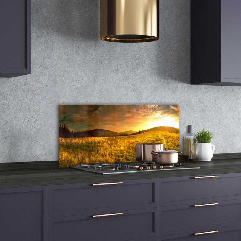 50cm W x 100cm L Glass Peel and Stick Panel