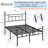 Metal Platform Bed Frame with 40" Headboard and Footboard, Steel Bed Frame, No Box Spring Needed, Easy Assembl-1631339717-1676807770