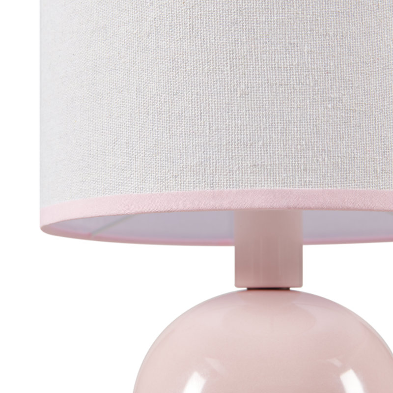 11.5’’ Transitional Ceramic Table Lamp, Pink
