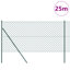 Chain Link Fence With 13 Posts Galvanised Steel-480062089-480062091