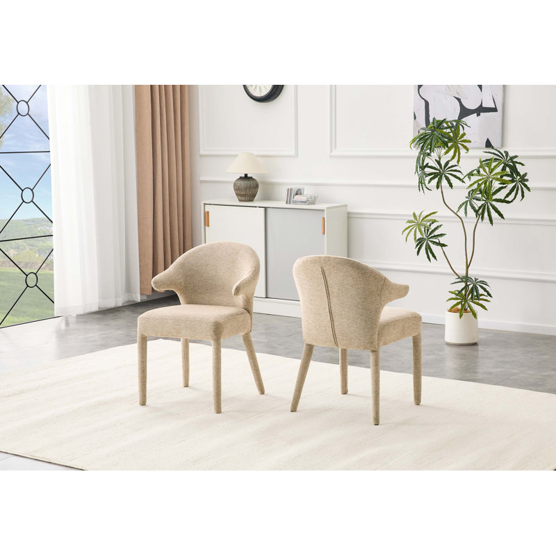 Chaise avec accoudoirs rembourrés Boucle, Kaki