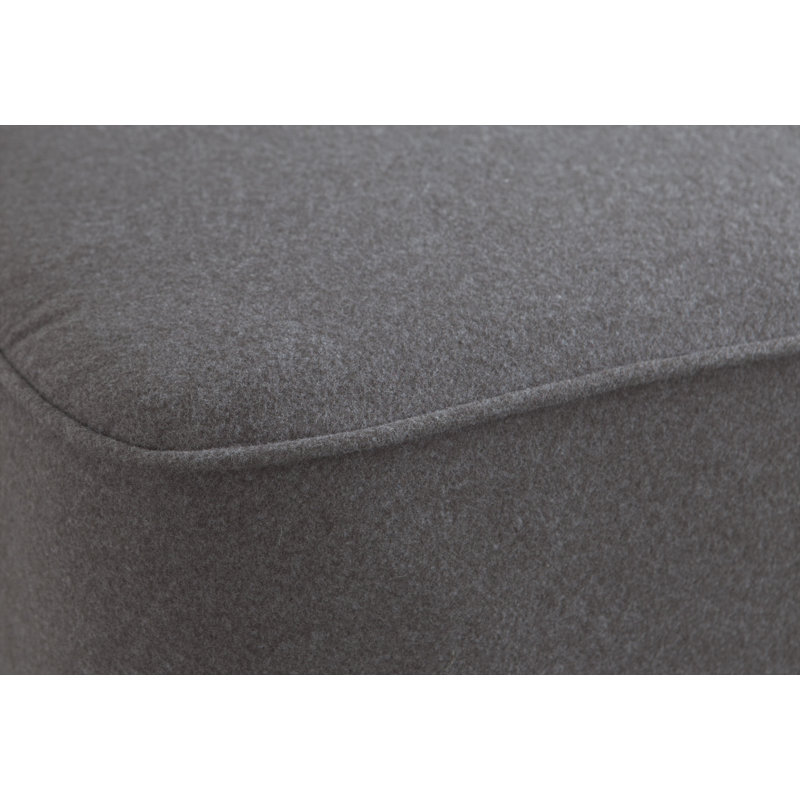 Wauhillau Polyester Blend Upholstered Bench, Gray
