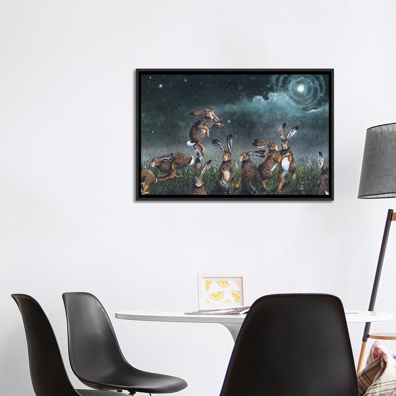 « moondance » par maggie vandewalle-impression, H 26 po x l 40 po x P 1,5 po, Toile avec cadre noir