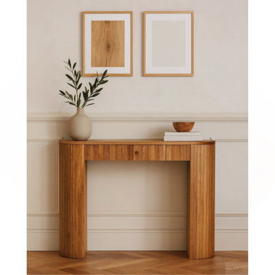 Console droite en bois massif Soba