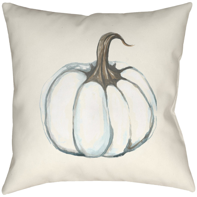 Lodge Cabin Pumpkin Outdoor Square Pillow Cover & Insert, 26" H x 26" W