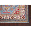 Tapis oriental à motif géométrique à motif de légumes Kazak noué à la main 4 x 6