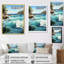 «Azure Seascape Palms Horizon I», reproduction sur toile-97027732-97027725