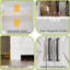 Garde-manger 55 po de style campagnard, armoire de rangement à 5 niveaux avec 2 portes de grange et tiroir, grande armoire de buffet pour les bureaux à domicile-1565815459