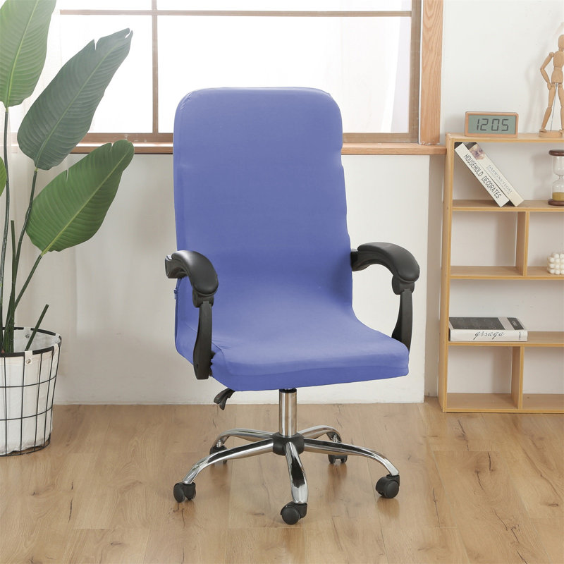 Housse de chaise unie élastique et brossée de couleur unie Housse de siège souple et confortable