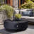 42 Inch 2 in 1 Slate Propane Fire Table 65,000 BTU Round Smokeless Fire Pit with Tank Cover-1926781128