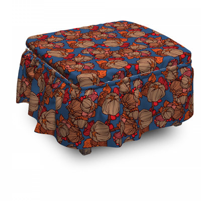 Box Cushion Ottoman Slipcover