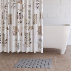 Plastic Bath Mat Grey, Bathroom Floor Mat Extra Long 0.9/1.2/1.5/2/ 3/4/ 5  M, Non Slip Shower Mats with Drain Holes, Indoor Outdoor (Size : 120x200cm
