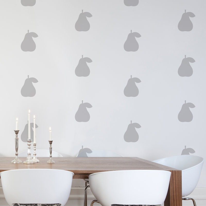 Plants & Flowers Wall Decal, Dark Grey