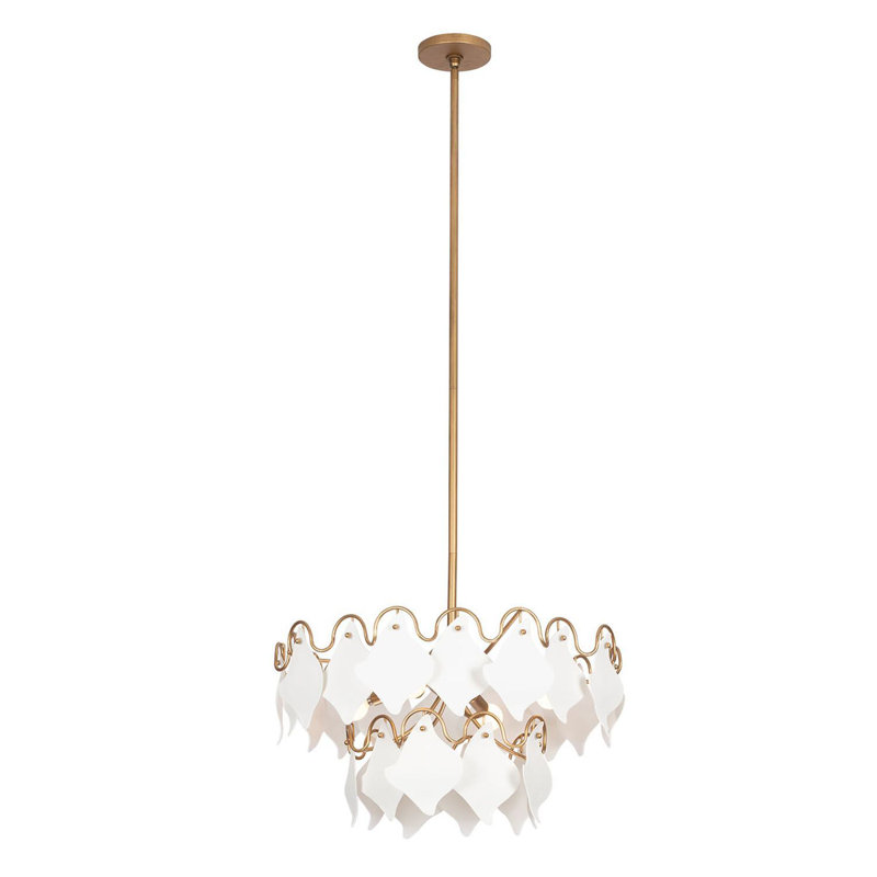 Manta 4 LT Modern Gold Pendant Kalco
