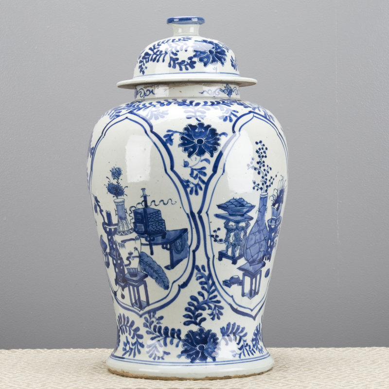Handmade Porcelain China Ginger Jar