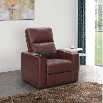 Vannatta Faux Leather Power Recliner