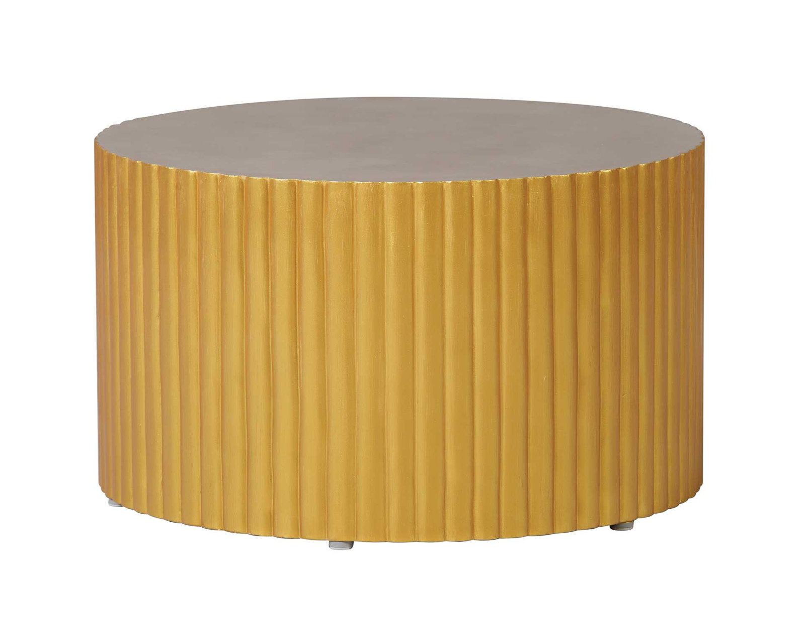 Perpetual 26'' Concrete Outdoor Coffee Table, Slate Gray/Gold