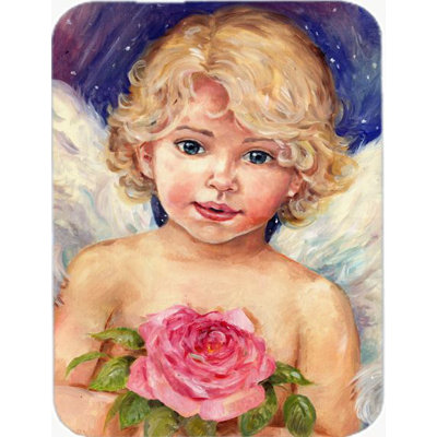 Caroline's Treasures Little Angel Glass Cutting Board