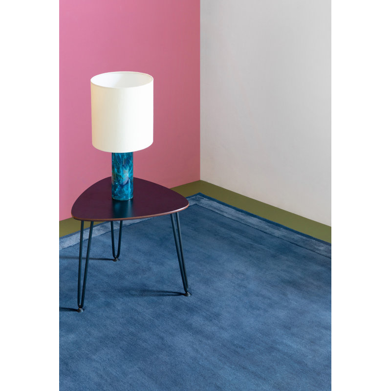 Farrow & Ball Silk Border Bay Blue Area Rug, Rectangle 12' x 16'