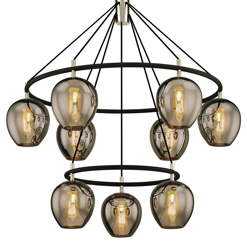 Rundy 9 - Light Wagon Wheel Chandelier