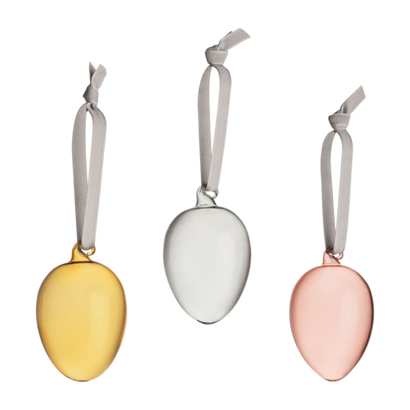 Glass Egg Holiday Shaped Ornament