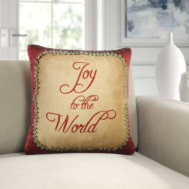 Holiday Wintry Wreath Square Pillow Cover & Insert Eastern Accents