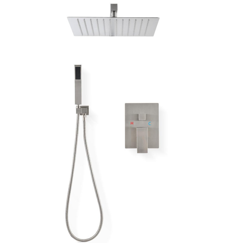 All-In-One Kit with Rough in-Valve, Brushed Nickel