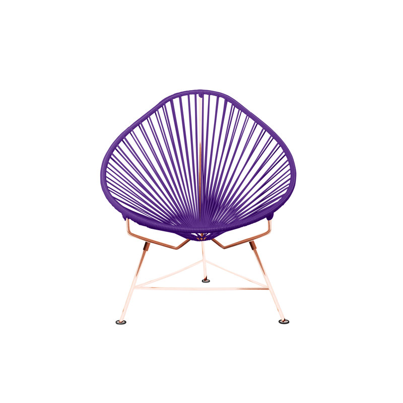 Fauteuil intérieur / extérieur Junior Junior Acapulco, Mauve / cuivre