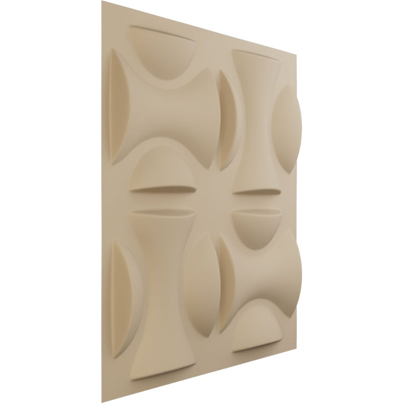 Panneau mural décoratif 3D York EnduraWall, Satin beige fumé