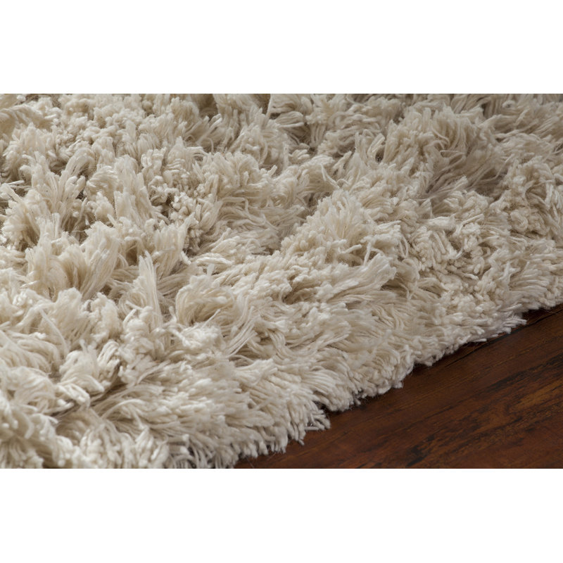 Leavitt Authentic Hand-Woven Neutral Wool Area Rug, Round 7'9"