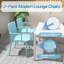 Ensemble de 4 chaises de piscine empilables - Chaises longues toutes saisons en polypropylène pour le jardin, le patio, l'intérieur et l'extérieur (table non incluse)-115185791