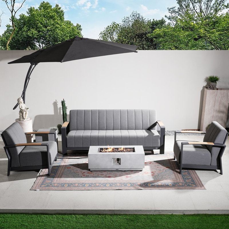 5-Person Outdoor Conversation Set With Cushions