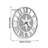 Addisen Glass Wall Clock