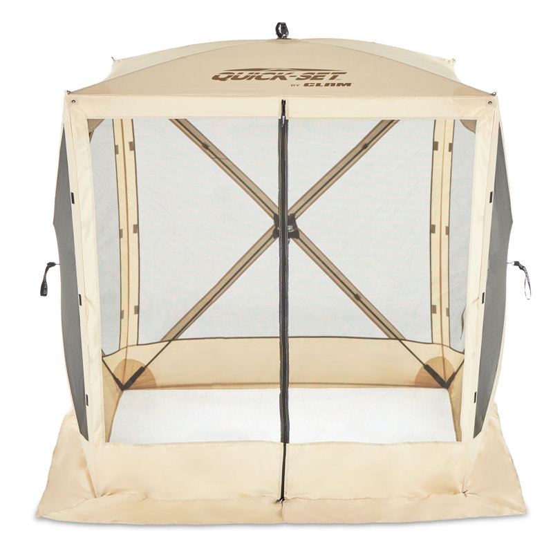 Brown 6' x 6' Portable Outdoor Camping Canopy Shelter
