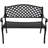 Ismenia Checkered 2-Person Cast Aluminum Garden Bench-1874630663