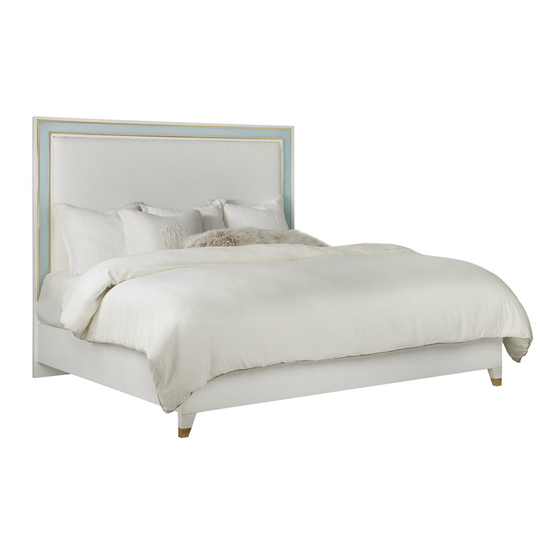 Seaglass Upholstered Platform Bed, Queen