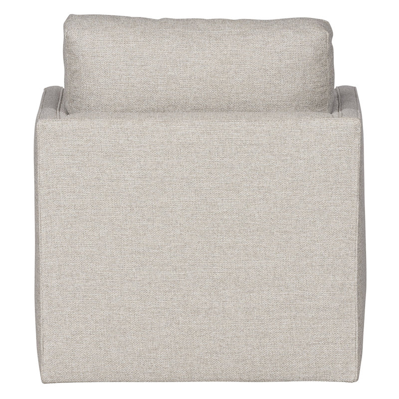 Ease 31.5" Wynne Stocked Swivel Chair, Keland Pewter Polypropylene/Olefin