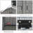FRESCOLY 45'' W 88 Gallons Wicker Deck Box in Gray